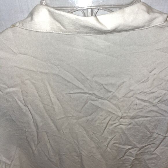 Peanuts Men’s Camp Shirt Size 2XL Ivory Embroideried Beach Cruise Island - Picture 9 of 12